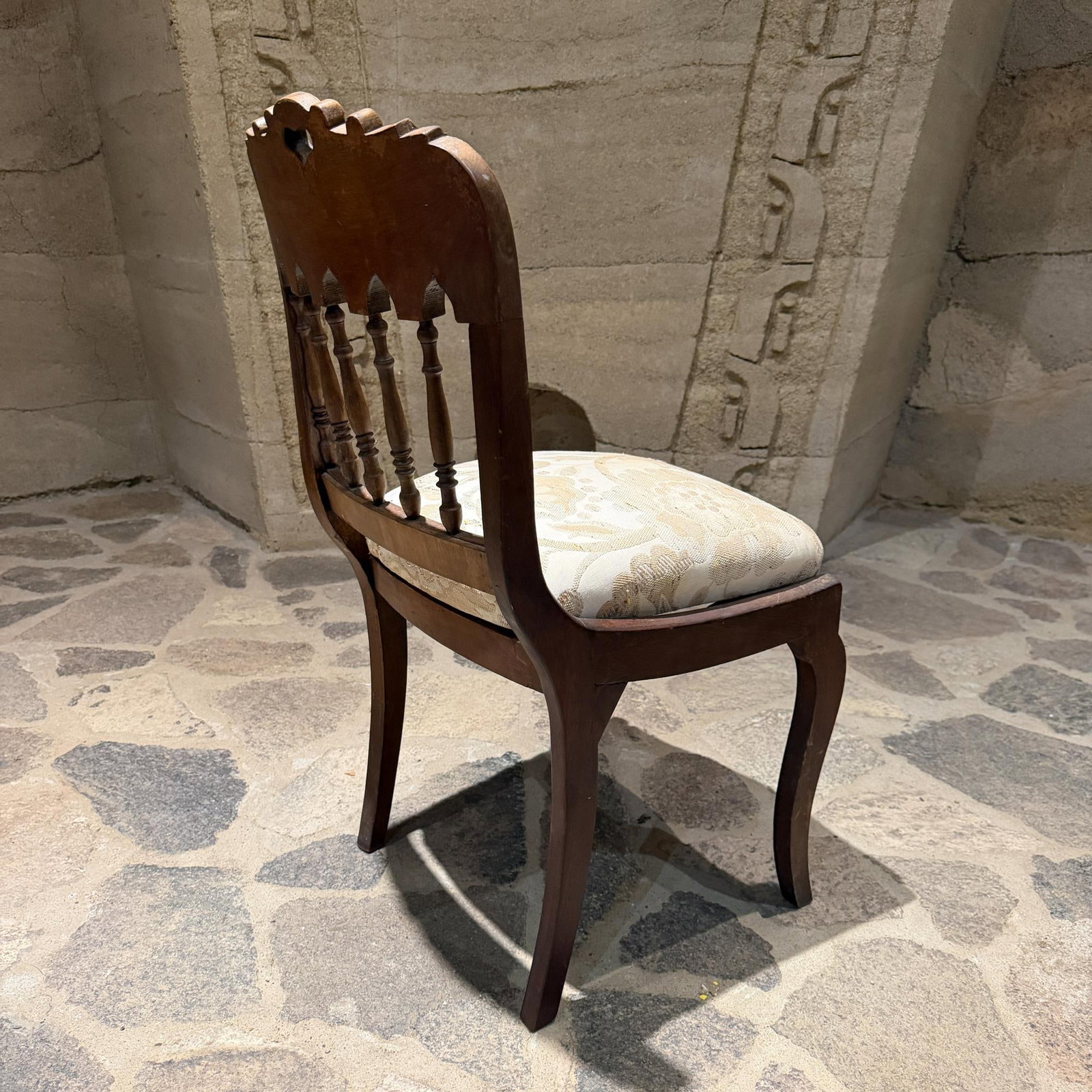 Thomas Day Style Antique Victorian Carved Wood Side Parlor Chair - 3