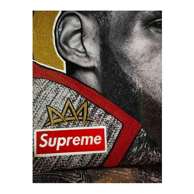 LeBron James - "King James" on Stadium-Hung Nike Banner, Original Art by Mike Mozart (MiMo) - 8