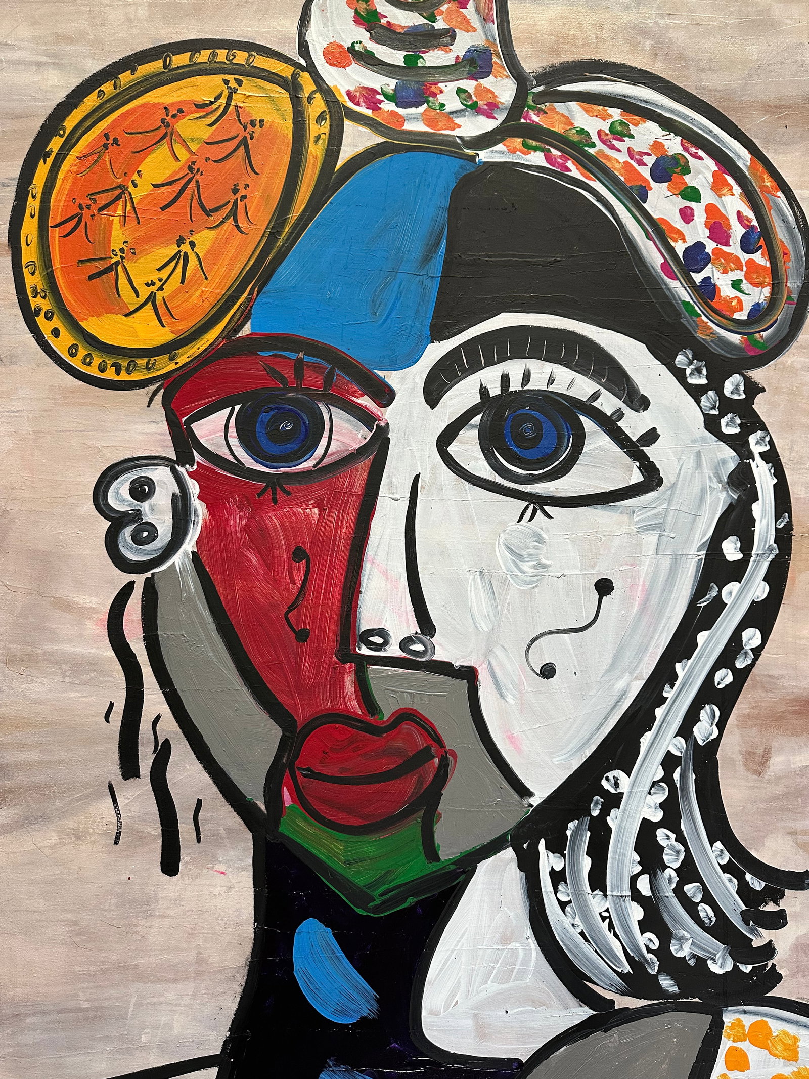Large Scale Picasso Style Painting, Peter Keil - 2