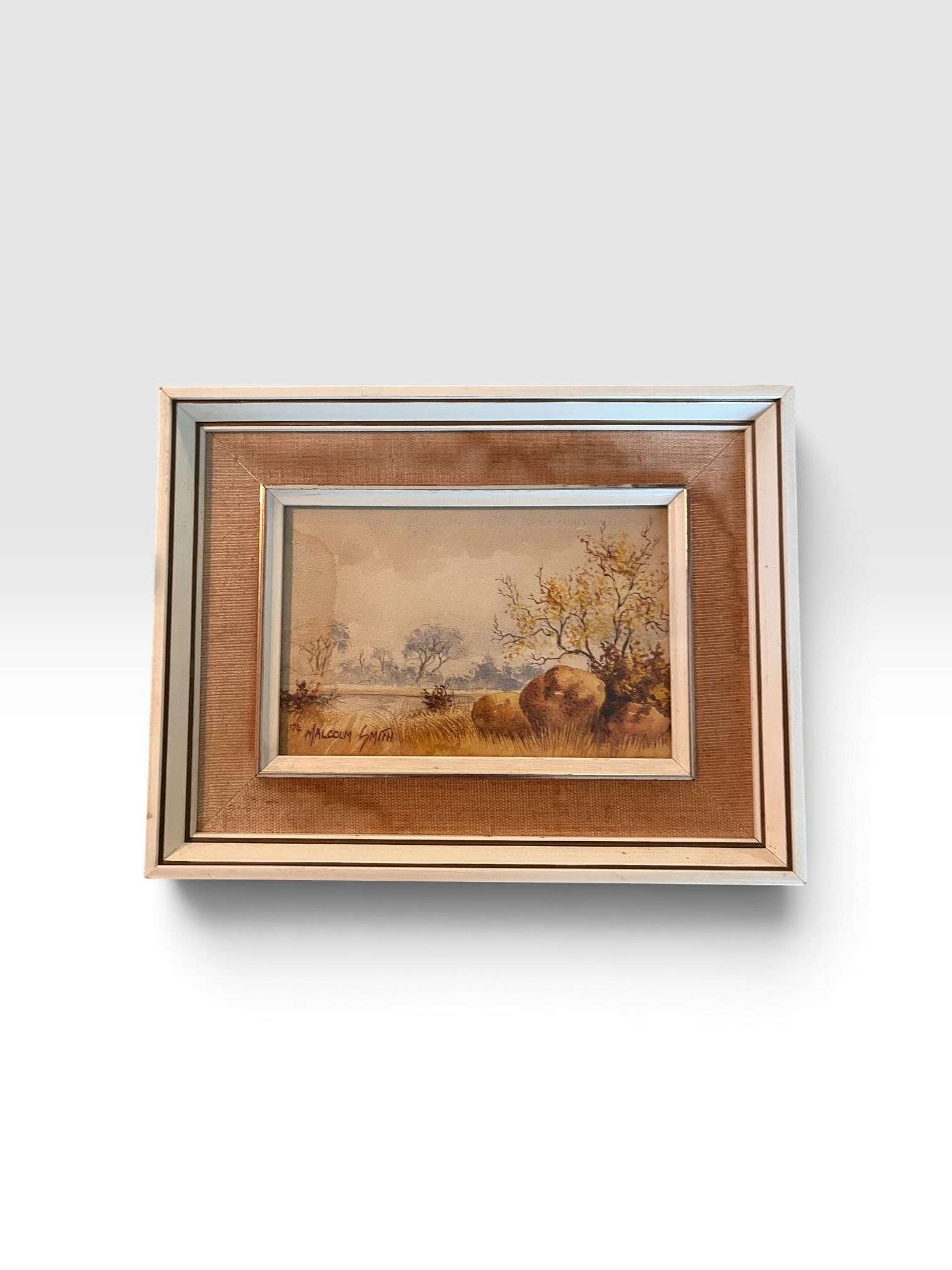 1974 Malcolm Smith Original South African Landscape Paintings - Set of 3 - 7