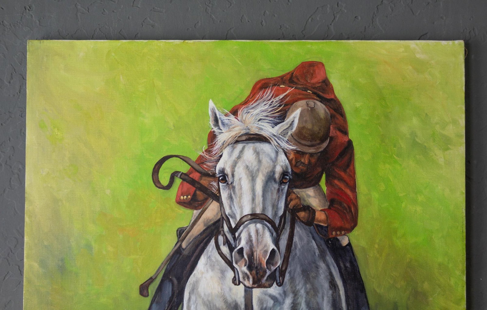 British Equestrian Horse Race or Fox Hunt Painting by Sheila Somersville - 7