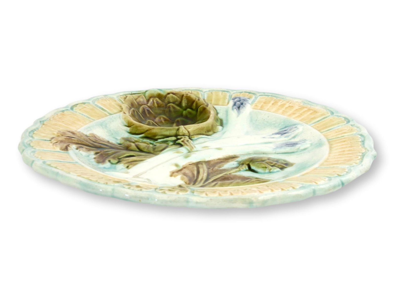 French Artichoke and Asparagus Plates, Set of 6 - 2