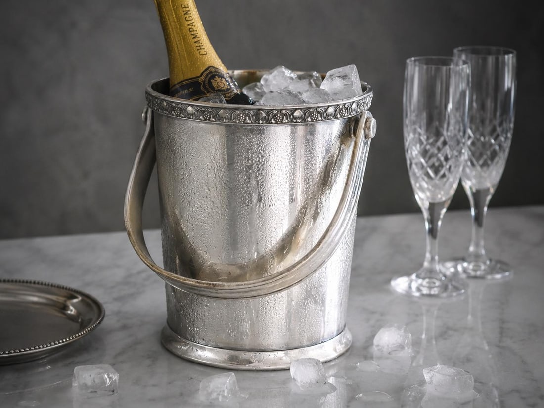 1880s Heavy Gorham Silverplate Champagne Bucket - 2