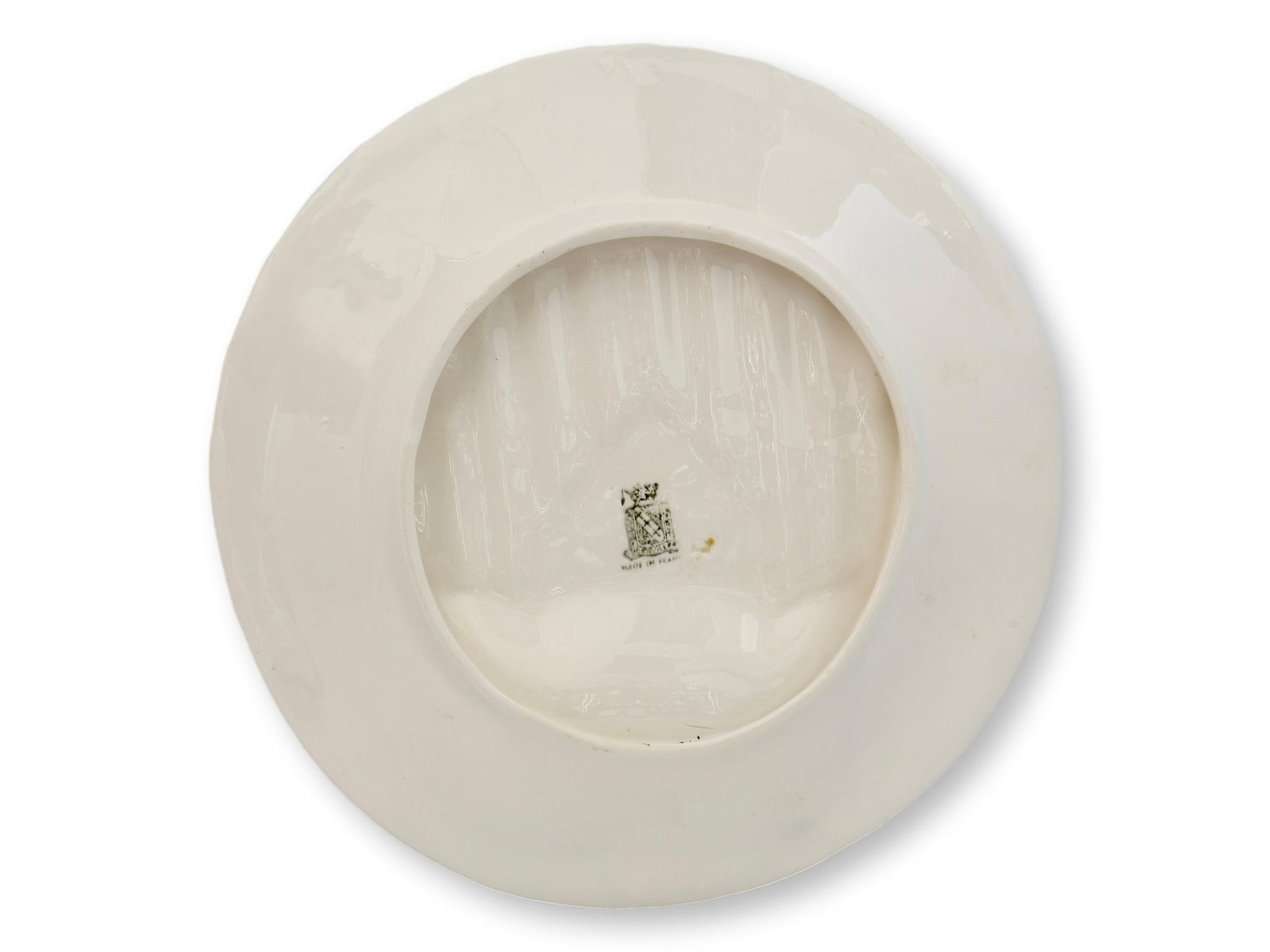 Early 20th Century French Majolica Niderviller Asparagus Plates Set of 6 - 4