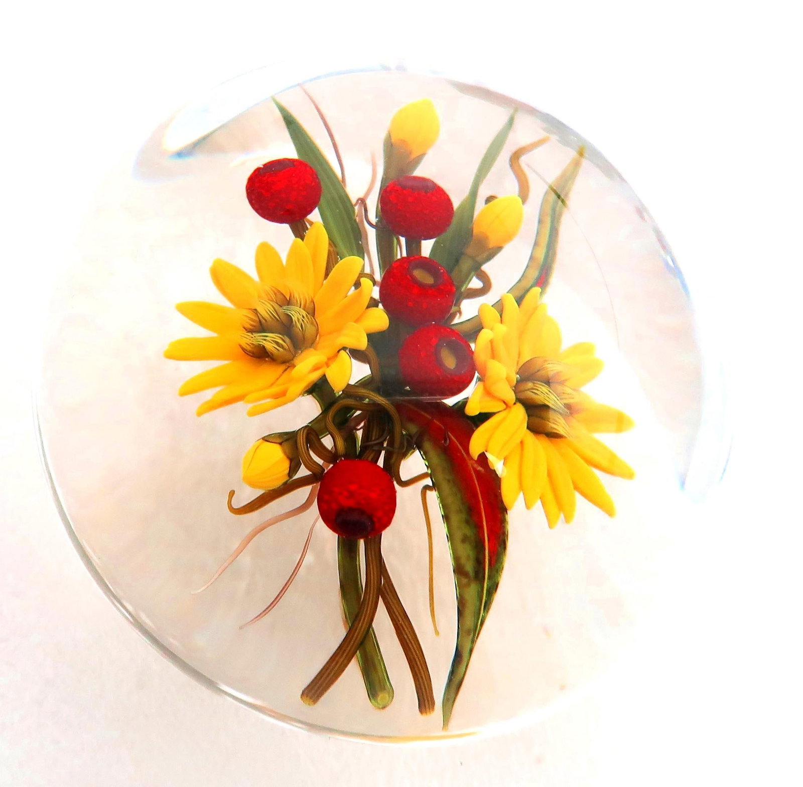 Chris Buzzini (American B. 1949) -One of a Kind Magnificent Paperweight From the Widely Acclaimed Gl - 8