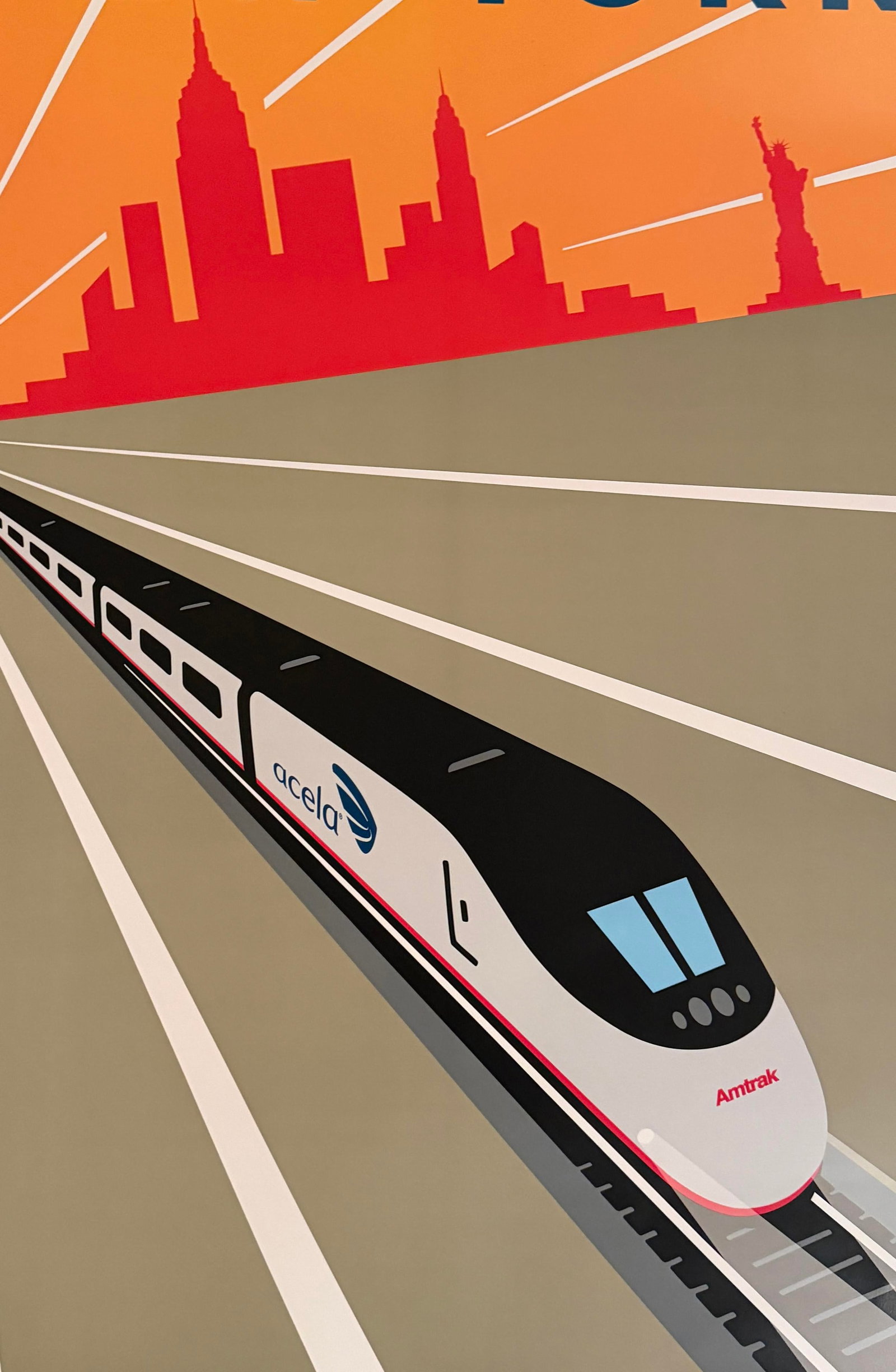 Michael Schwab - New York - Acela - Amtrak, C. 2004, Poster on Paper - 3