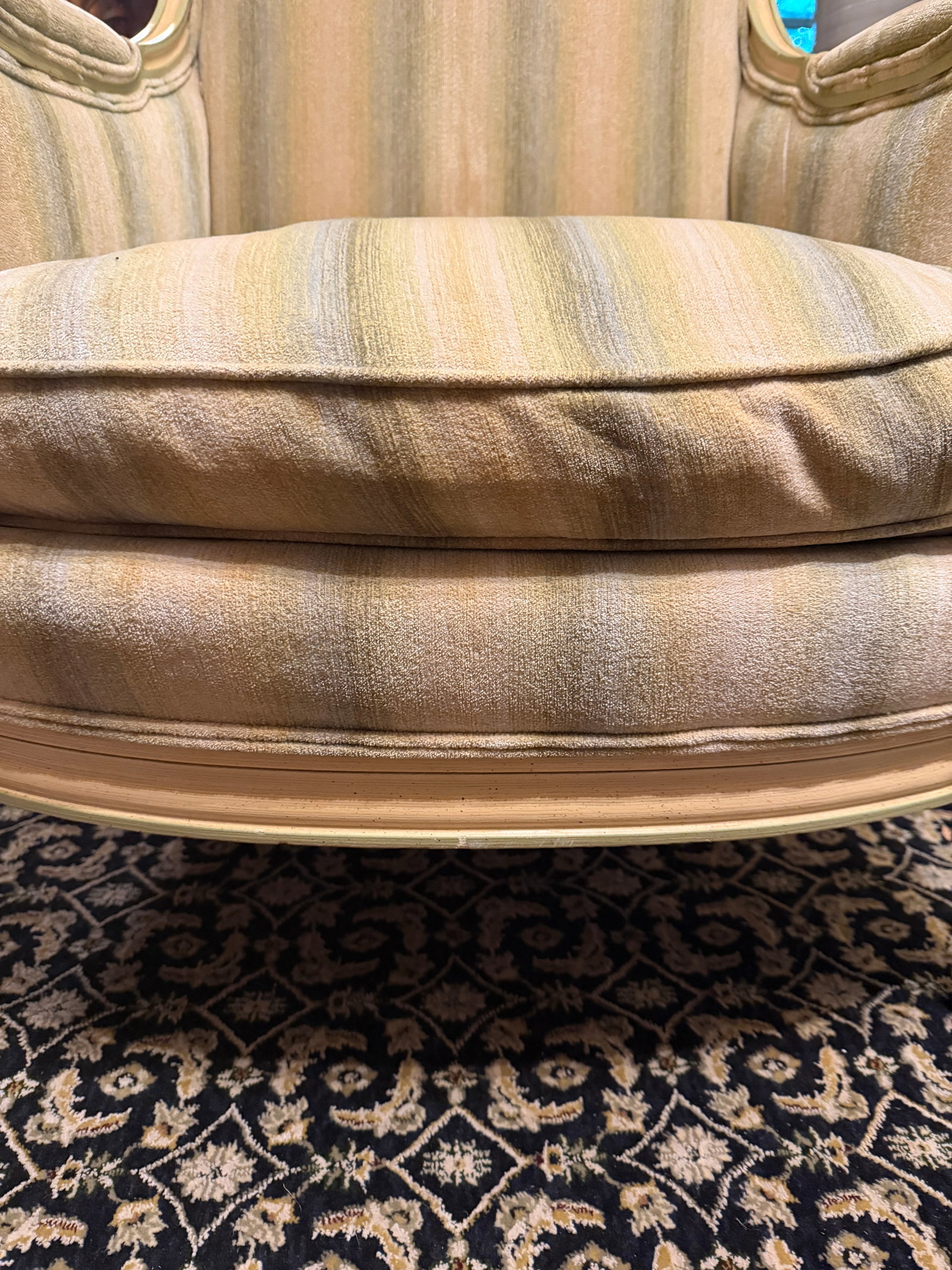 1960s Henredon Schoonbeck Louis XVI Style Down-Filled Bergere Armchair - 6