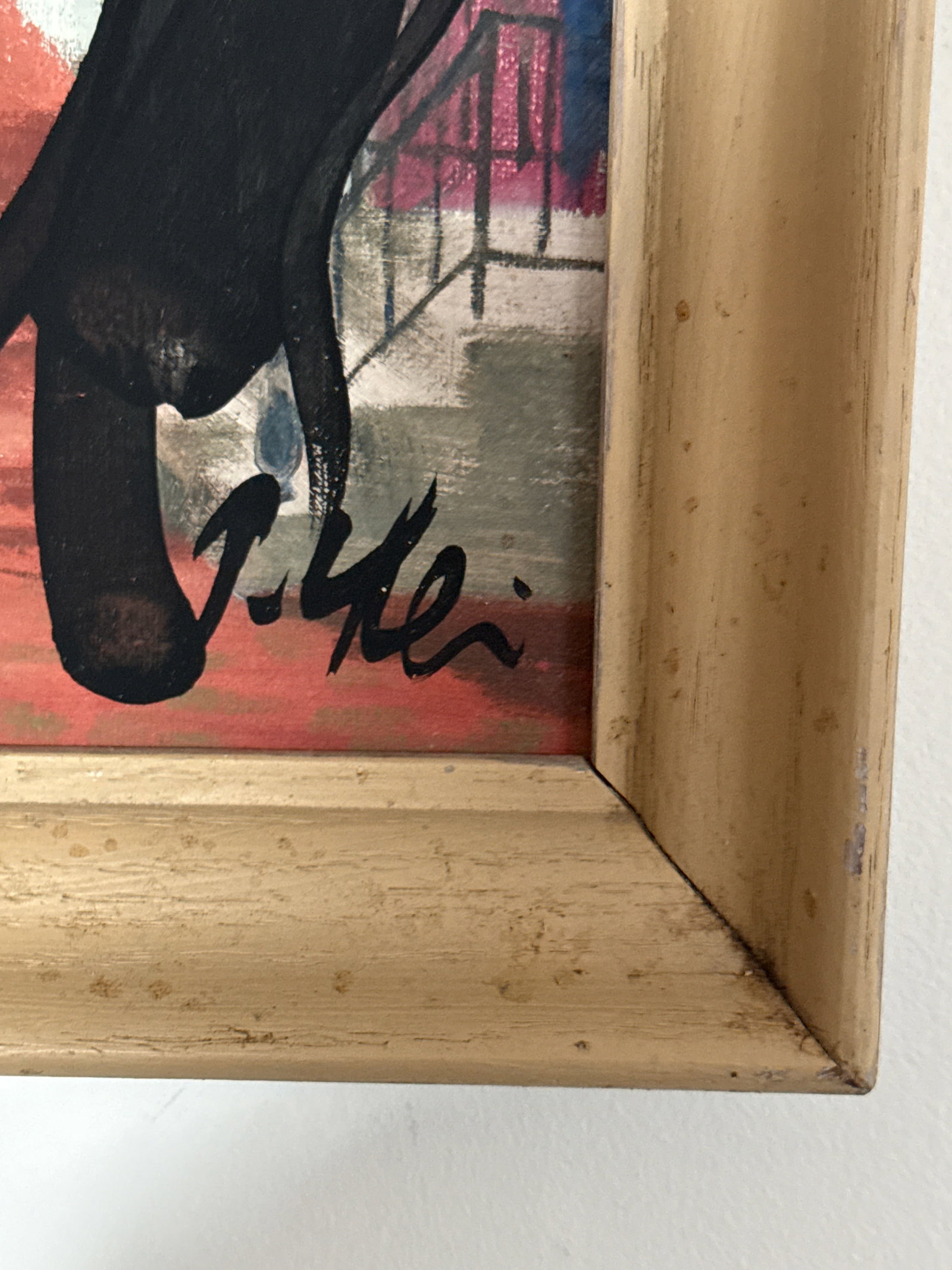 1970s Peter Keil Portrait Painting Abstract Street Scene - 4