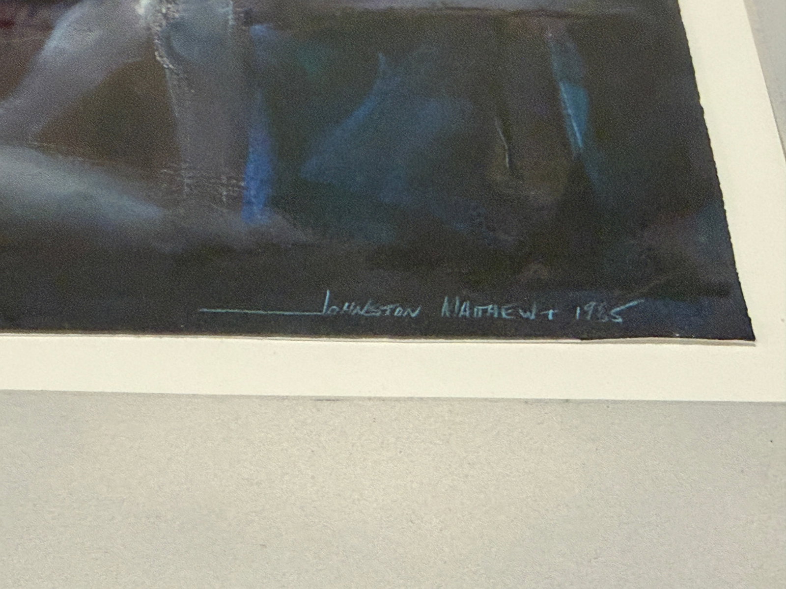 Matthew Johnston - Two Figures - Phone - t.v. - Study, 1985, Mixed Media on Paper - 7
