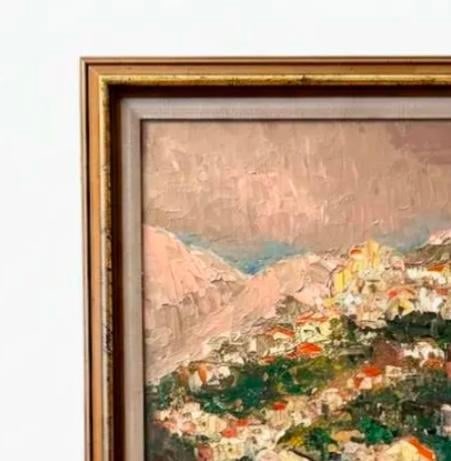 1969 Oil on Board Impressionist Landscape Signed "Gussie" - 3