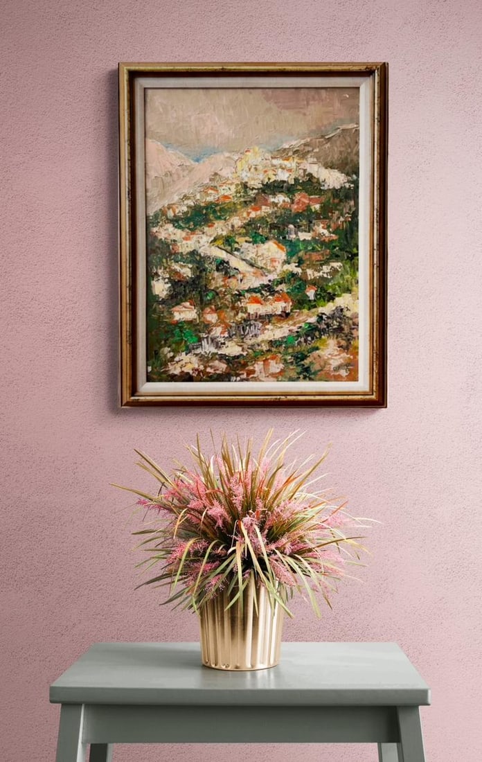 1969 Oil on Board Impressionist Landscape Signed "Gussie" - 7