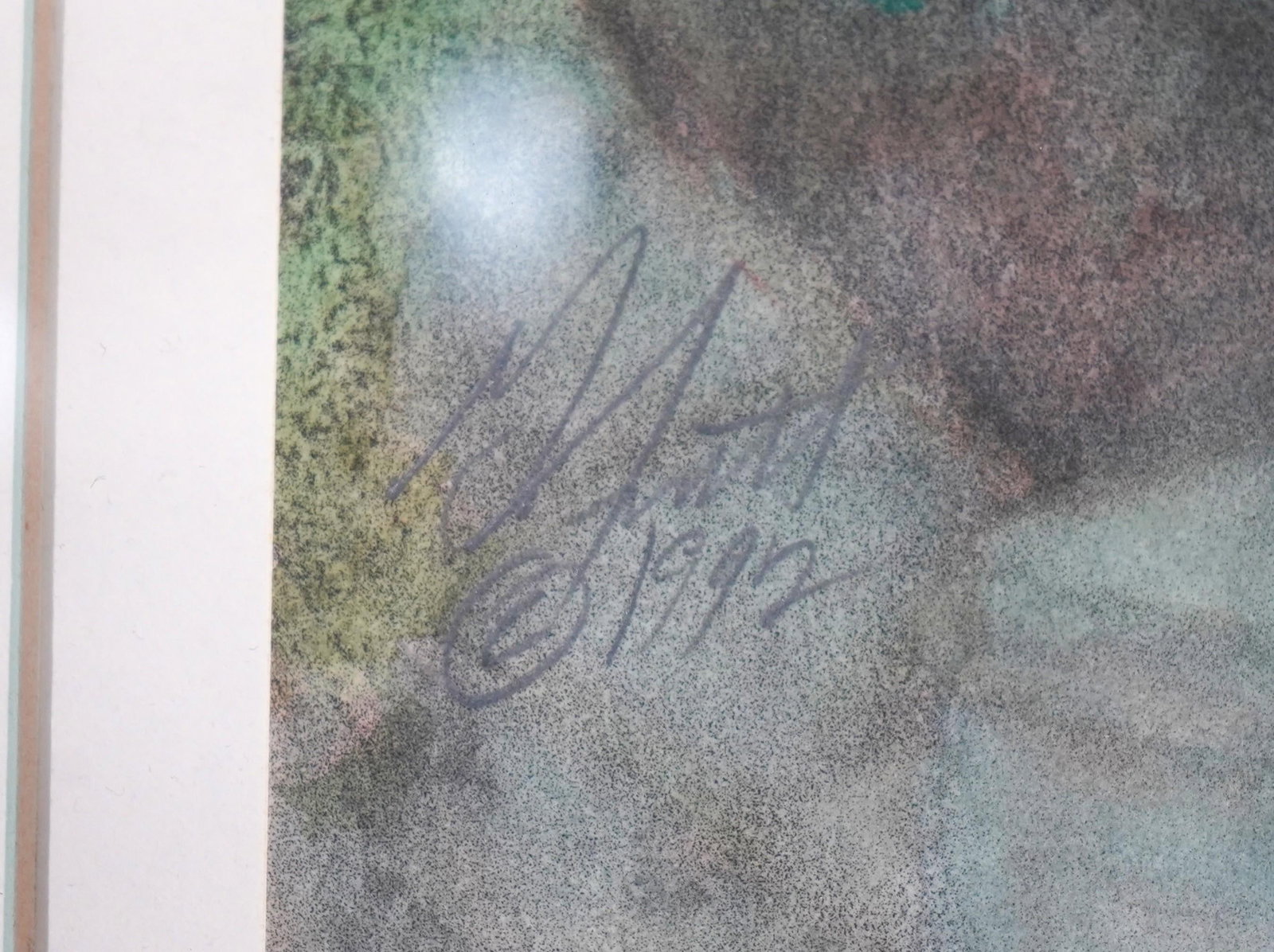 Pair of Pink Flowers Still Life Artwork - Signed - 9