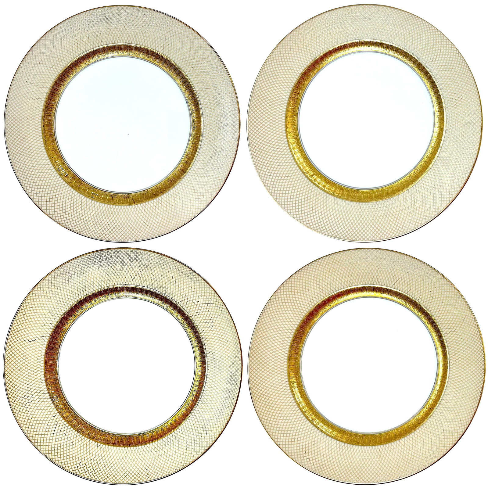1960s Rosenthal Golden Grail Encrusted Gold Porcelain Dinnerware by Raymond Loewy - 45 Piece Service - 5