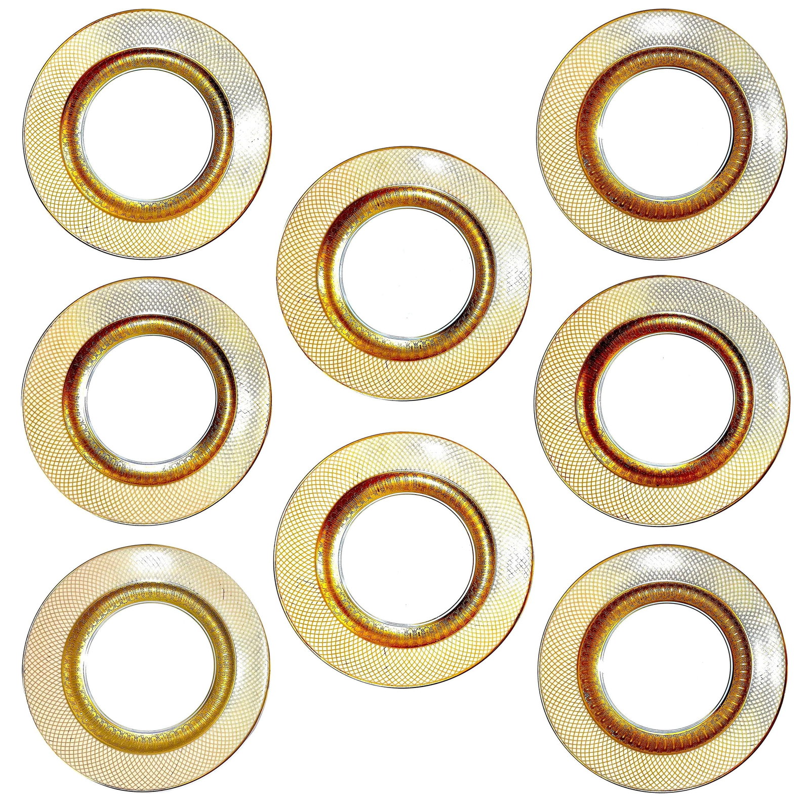1960s Rosenthal Golden Grail Encrusted Gold Porcelain Dinnerware by Raymond Loewy - 45 Piece Service - 9