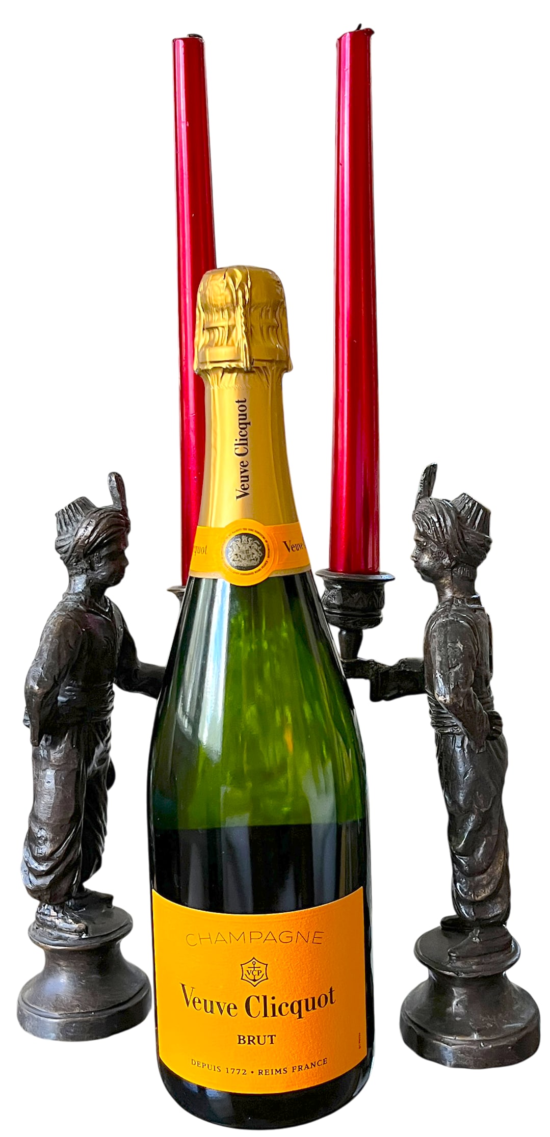 Vintage Maitland-Smith Attributed Bronze Turbaned Attendant Figural Candlesticks Manner of Tony Duqu - 5