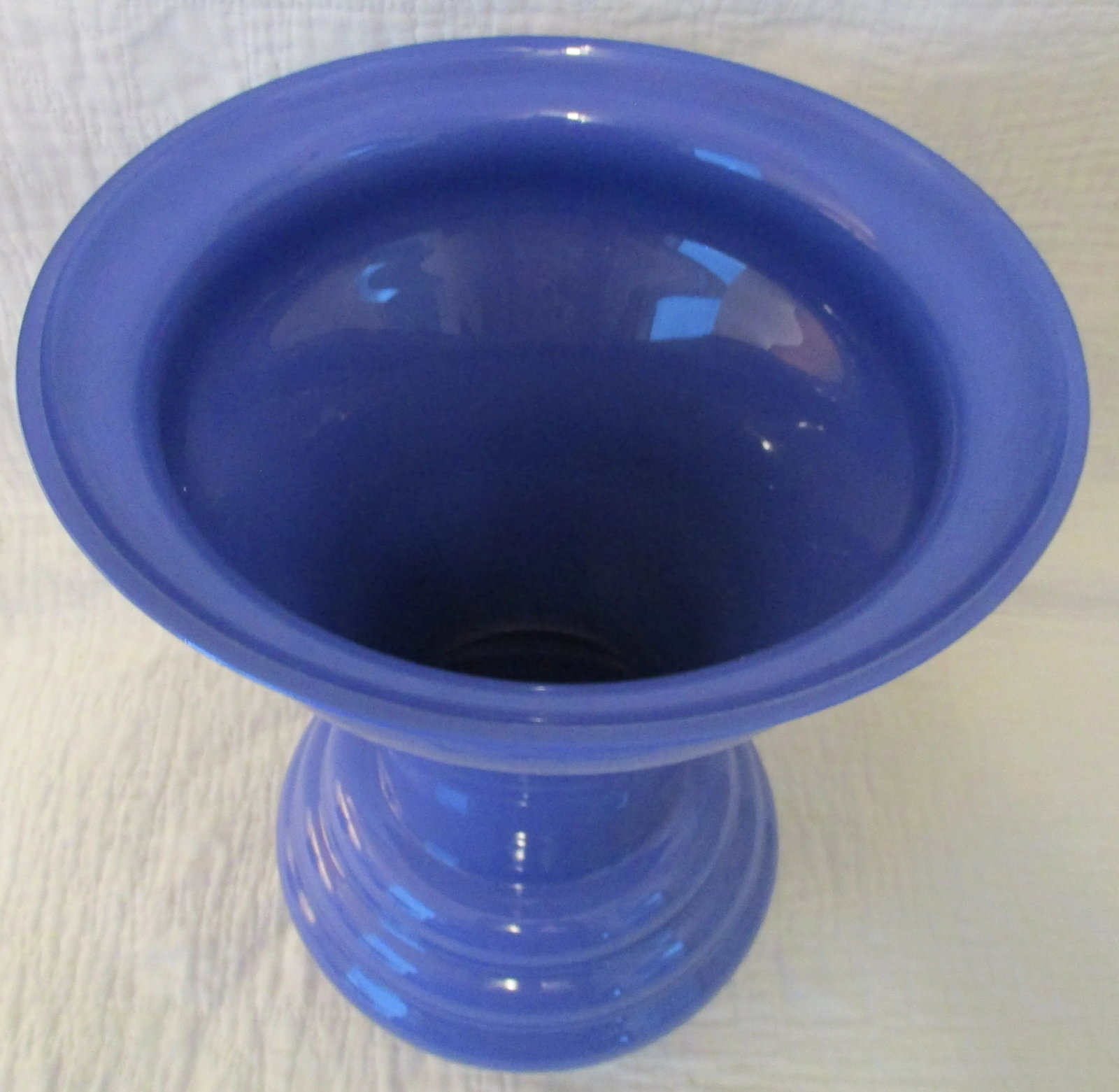 Contemporary Blue Glass Italian Trophy Vase - 2