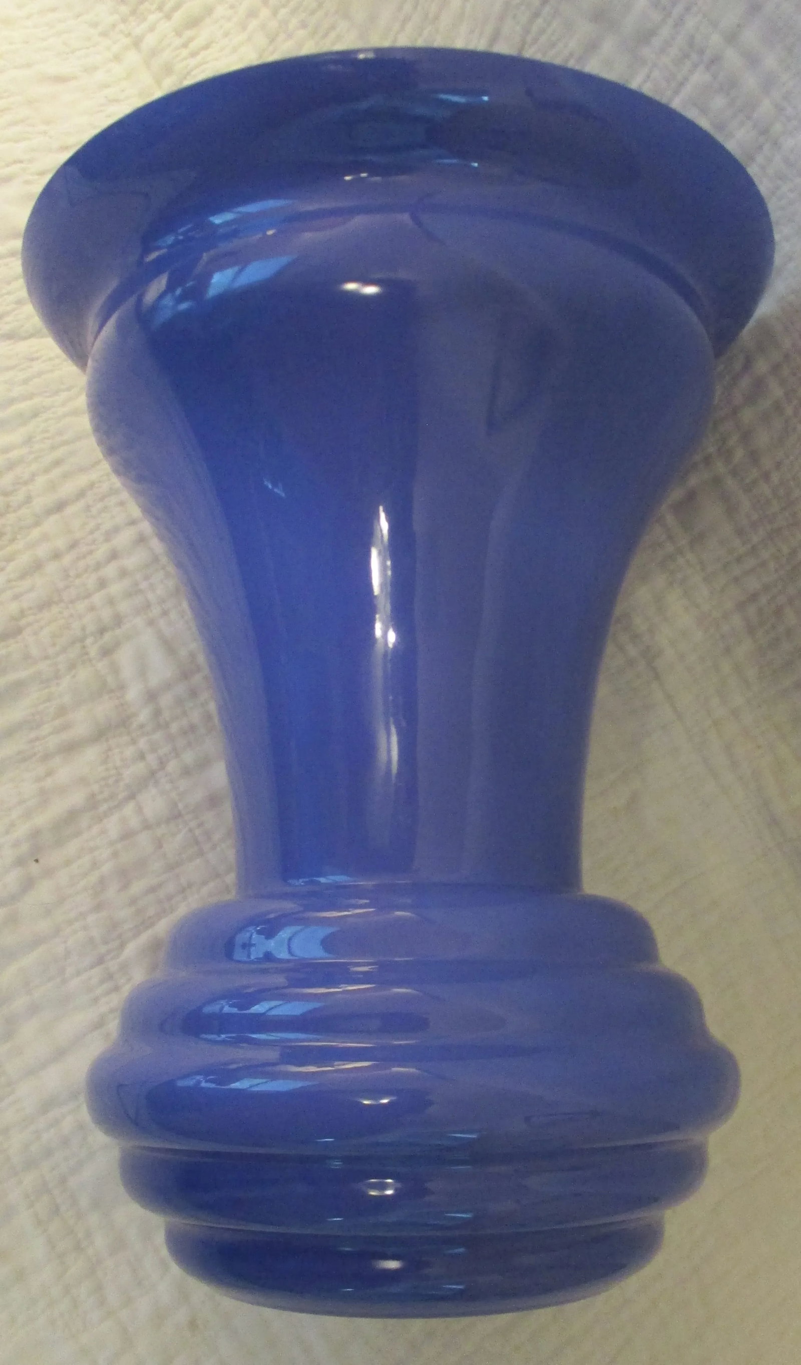 Contemporary Blue Glass Italian Trophy Vase - 4