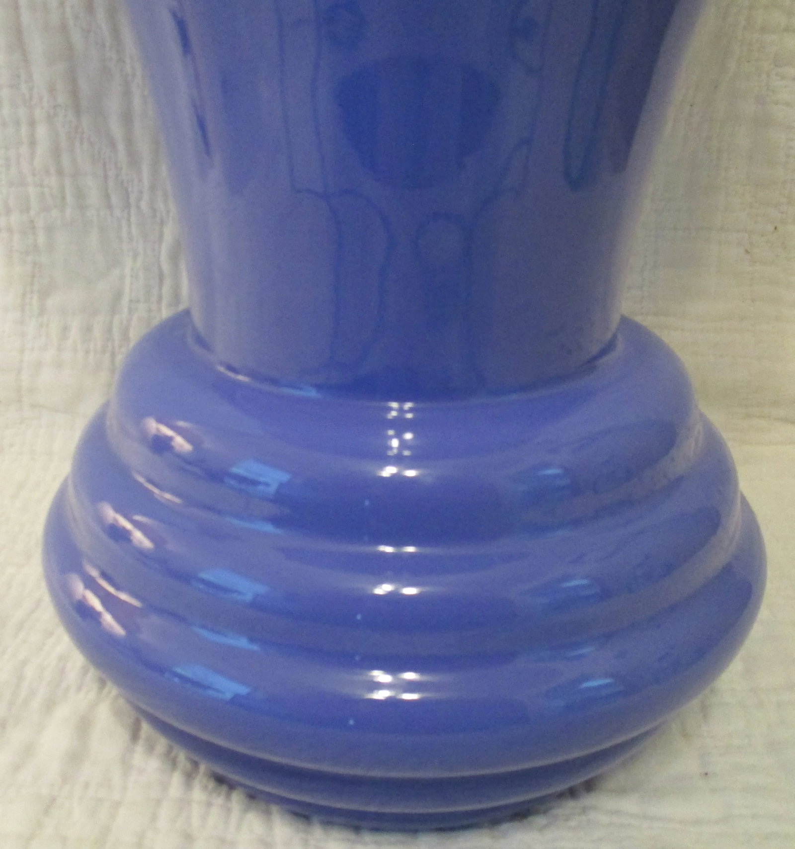 Contemporary Blue Glass Italian Trophy Vase - 5