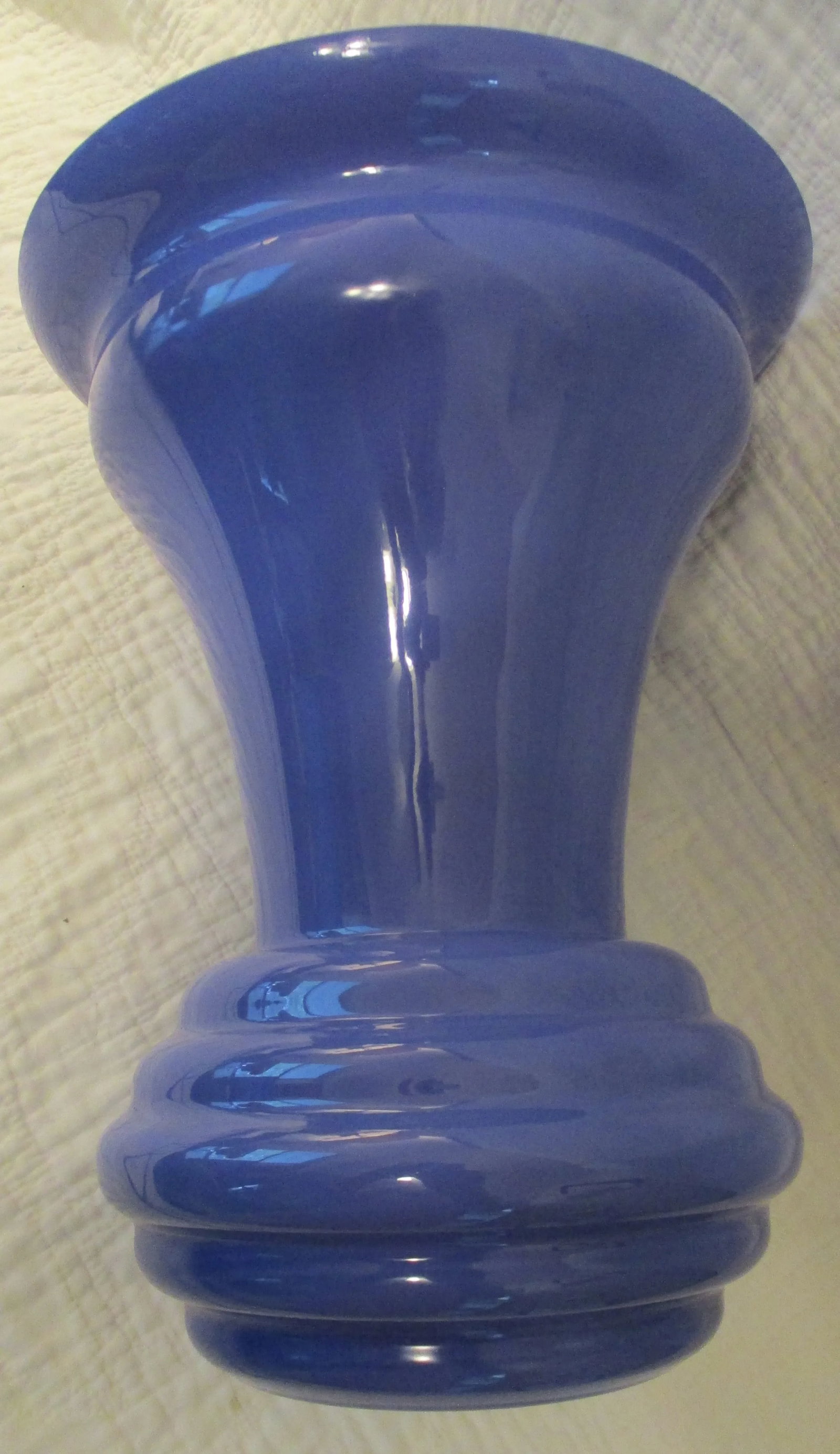 Contemporary Blue Glass Italian Trophy Vase - 7