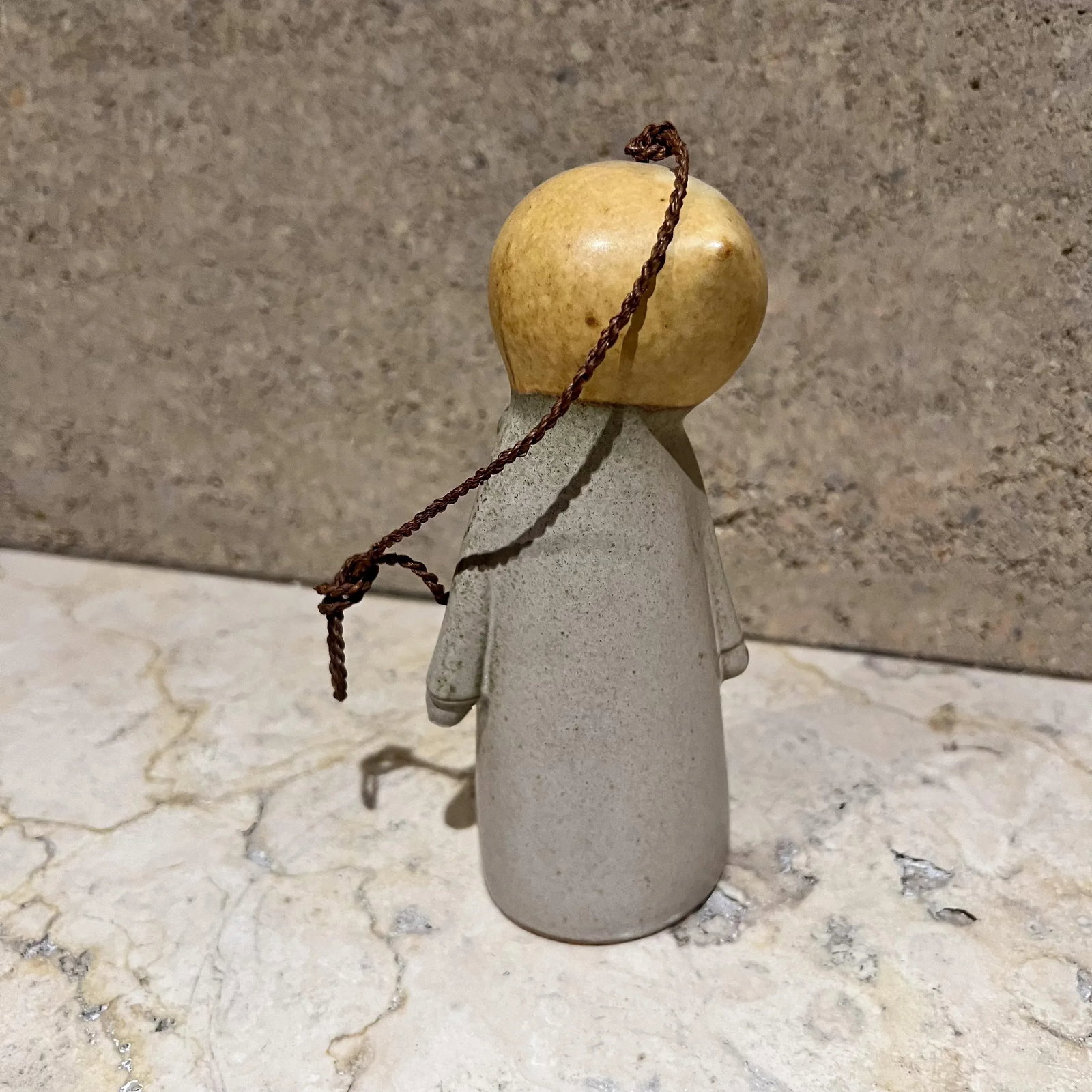 Mid-Century Modern Scandinavian Hanging Doll Bell Hand Crafted Art Pottery - 9
