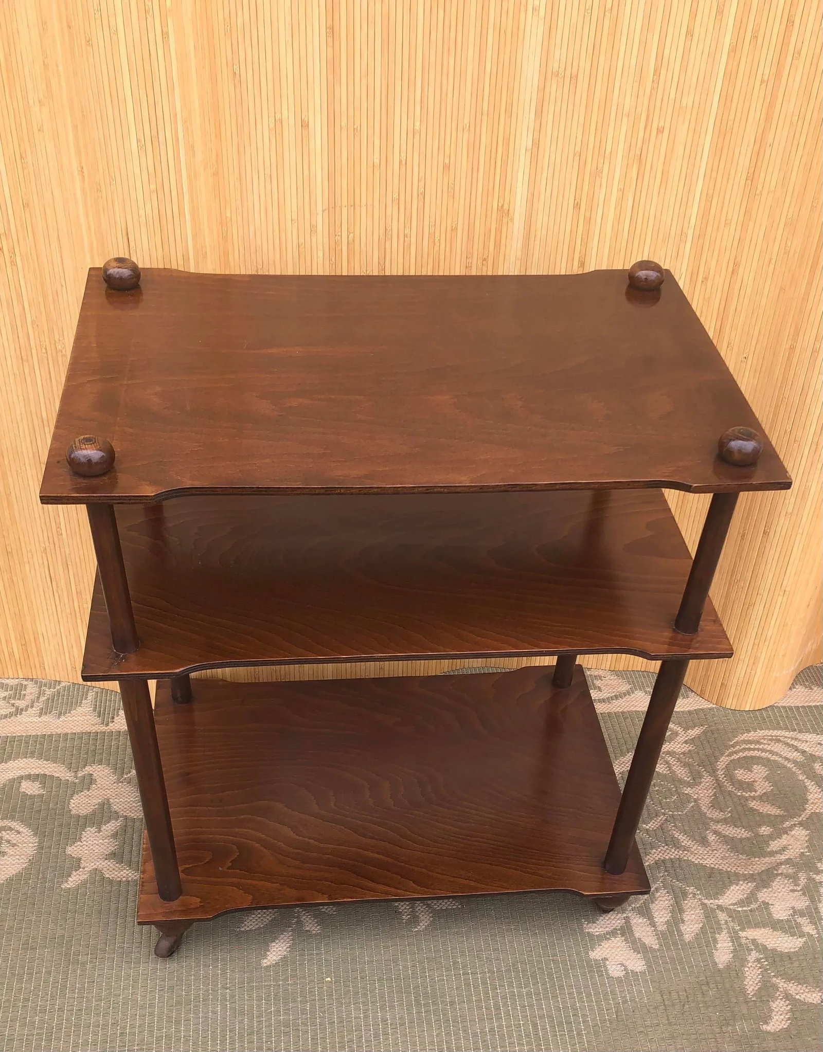1970s Hollywood Regency 3 - Tier Side Table - 4