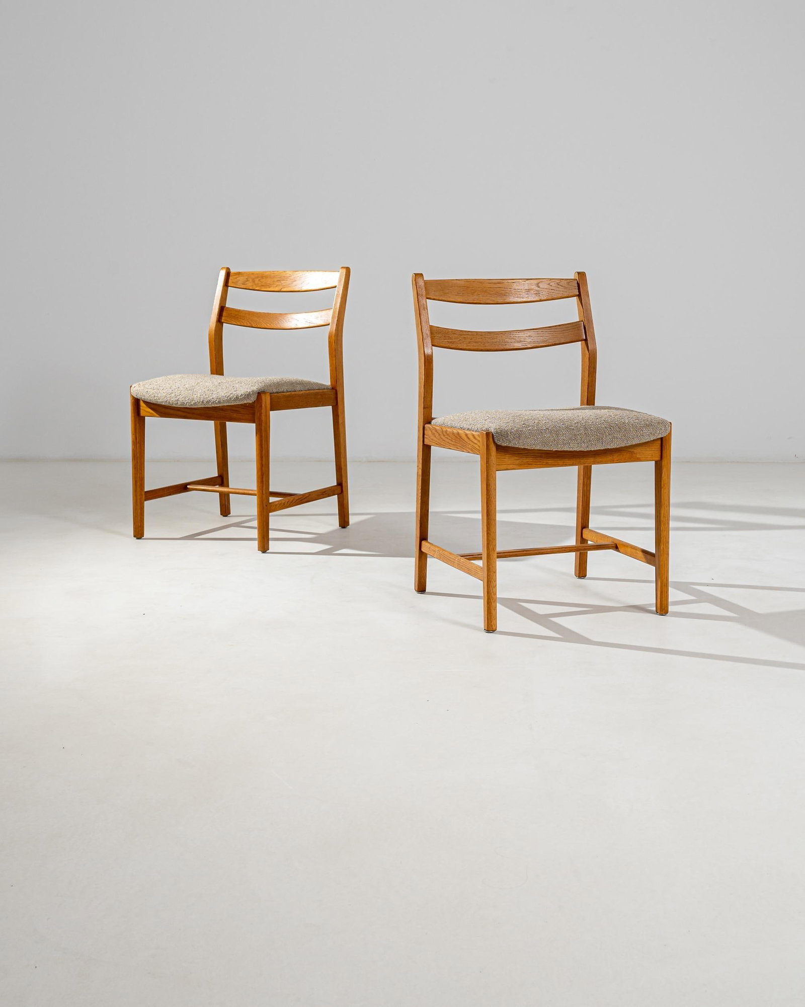 20th Century Danish Wooden Chairs, Pair - 6