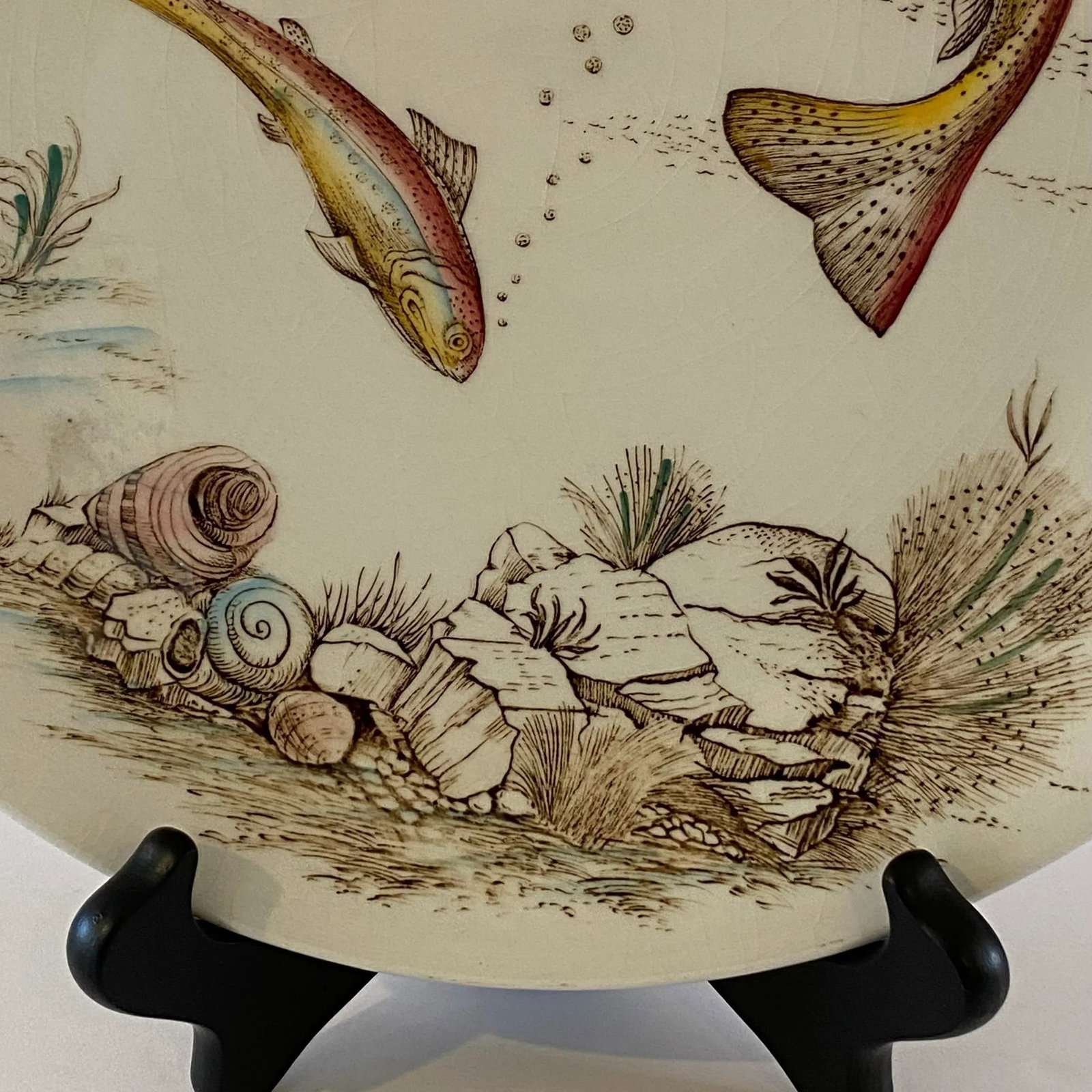 Vintage British Anchor Freshwater Fish Rainbow Trout Dinner Plate - 3