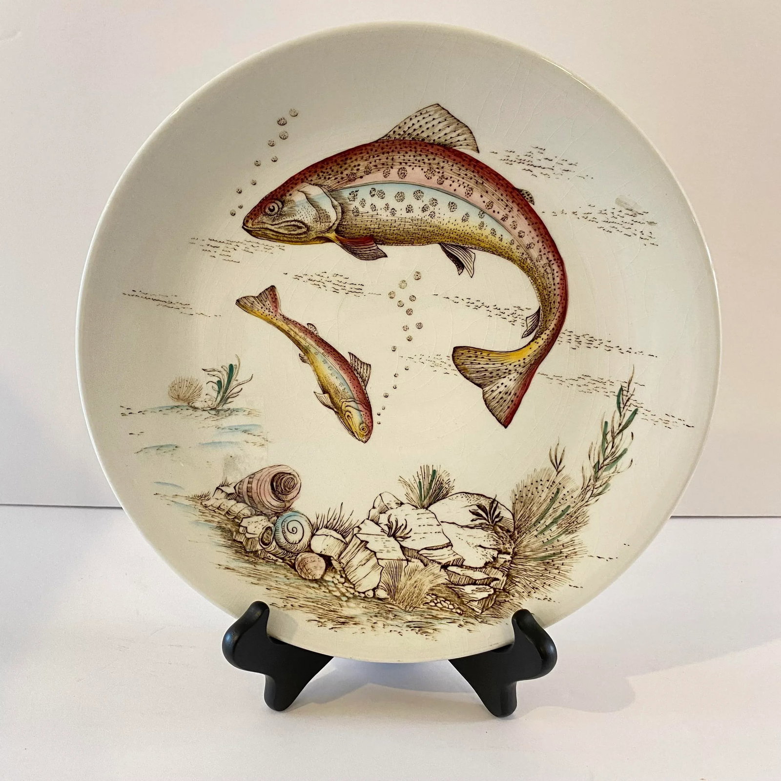 Vintage British Anchor Freshwater Fish Rainbow Trout Dinner Plate - 7