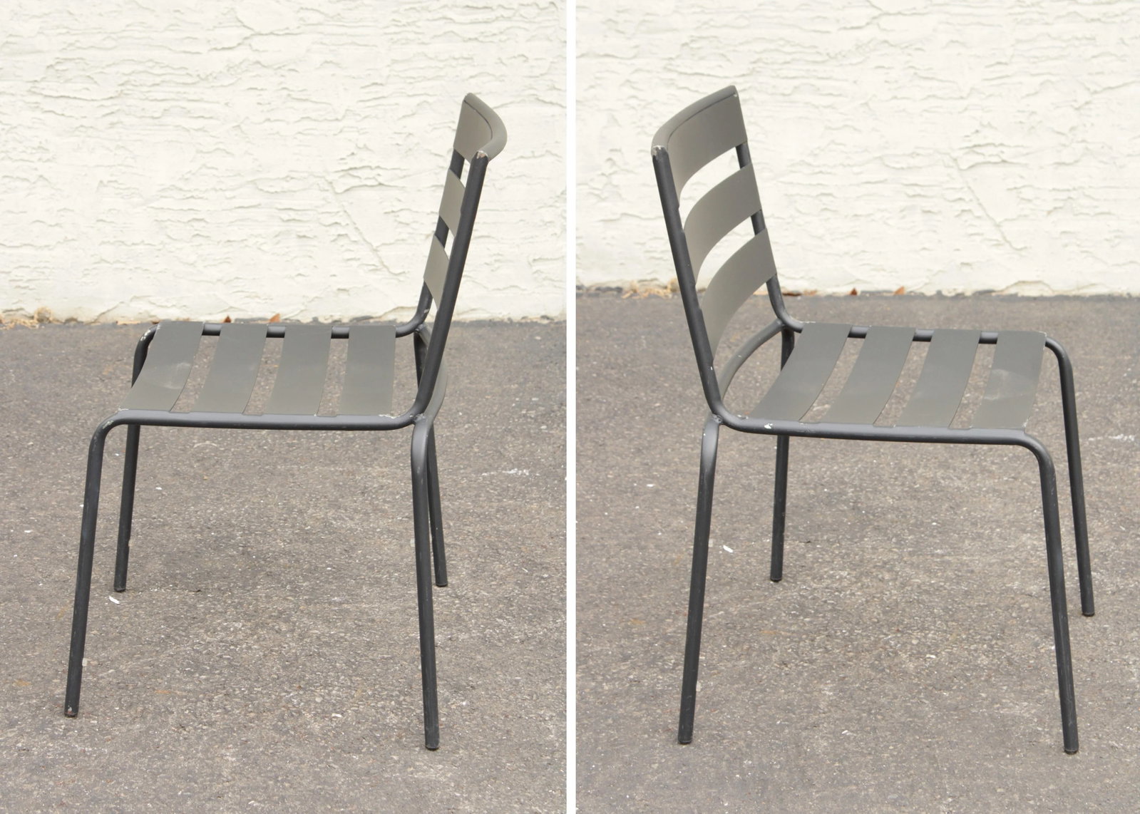 Early 21st Century Metro' Wrought Iron Outdoor Dining Set - 5 Pieces - 8
