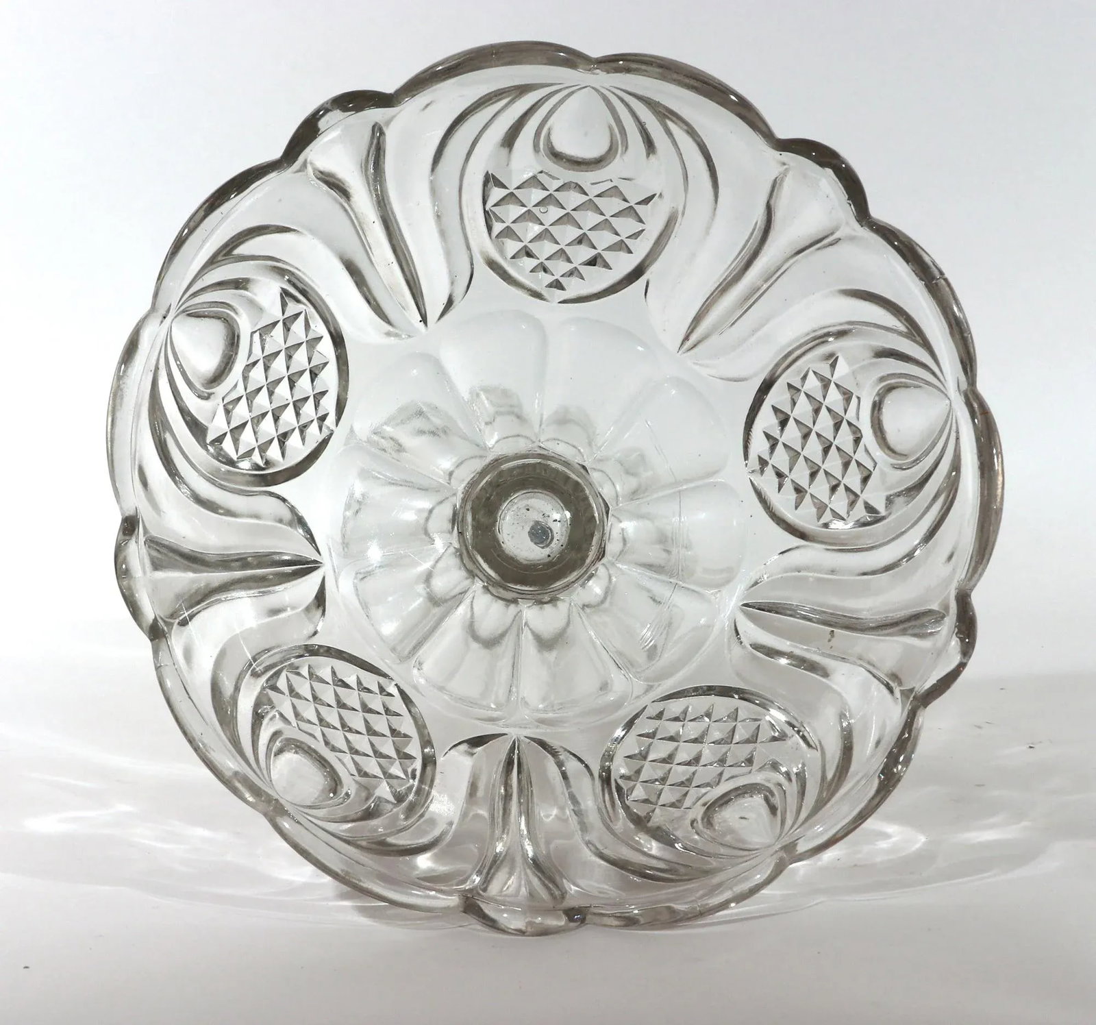 Pressed Glass Compote With Pineapple Pattern, Attributed to the Boston & Sandwich Glass Company - 8