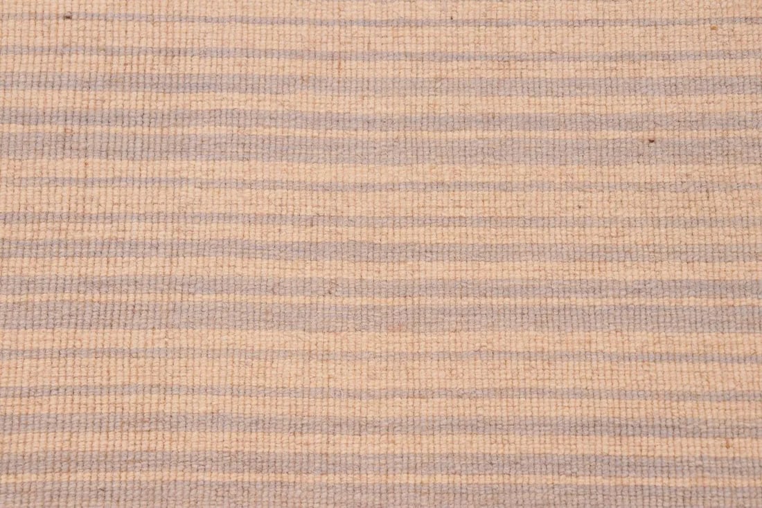 Early 21st Century Shabby Chic Kilim Tan Gray Wool Rug - 6