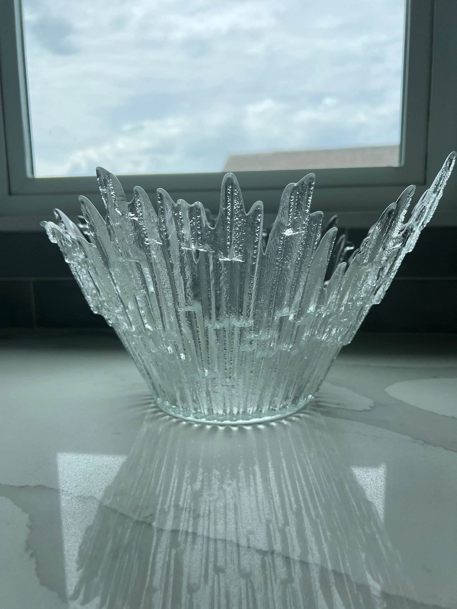 1970s Vintage Ice Crystal Bowl - 4