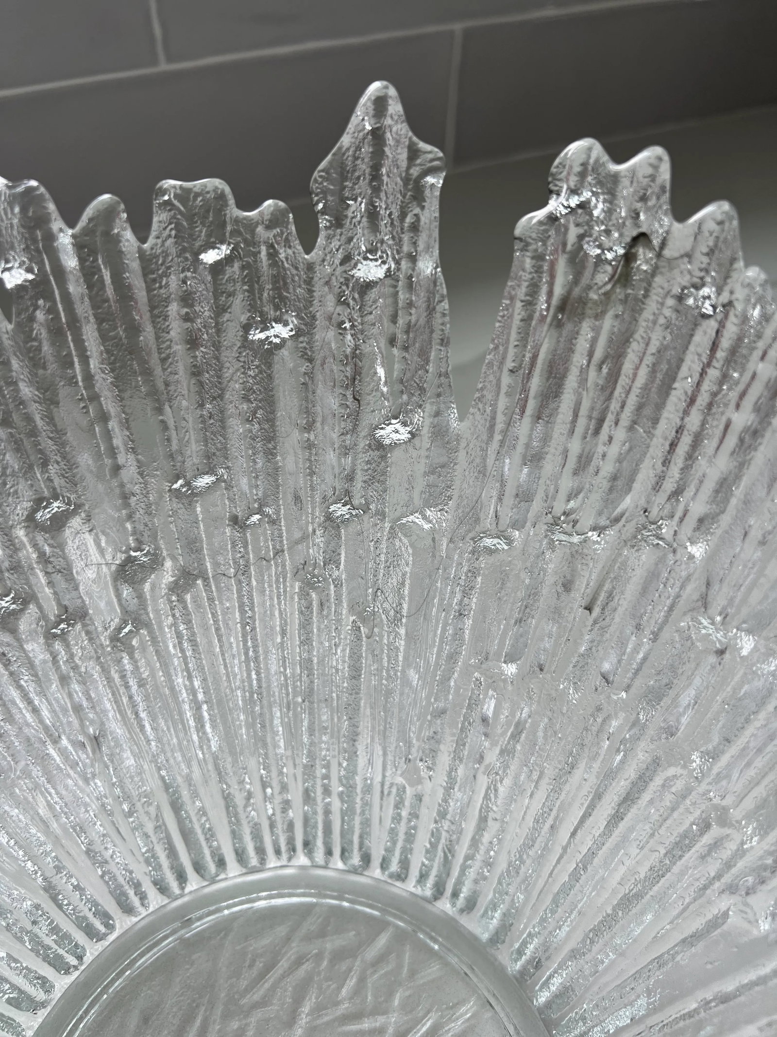 1970s Vintage Ice Crystal Bowl - 6