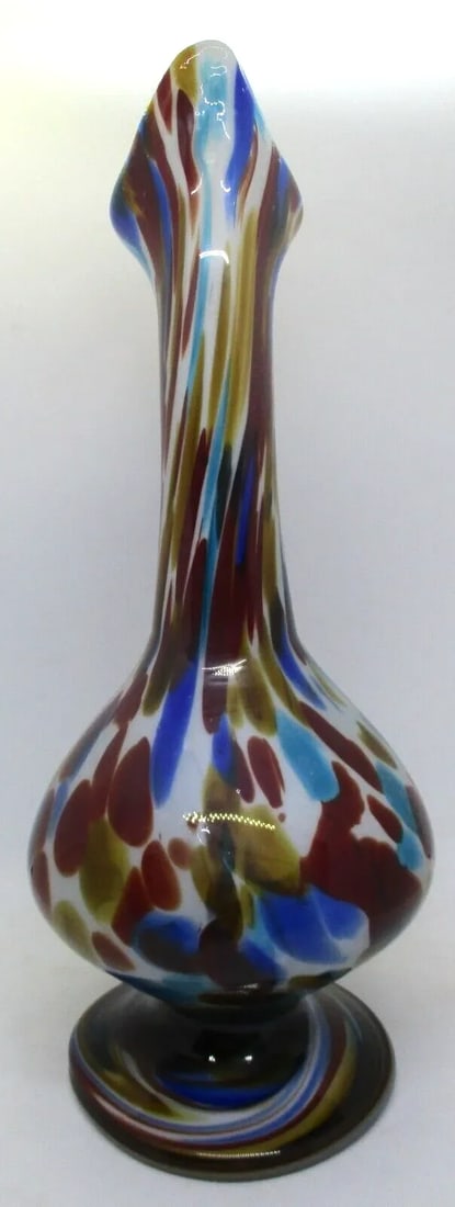 1950s Fratelli Toso Murano Hand-Blown Art Glass Pitcher Vase - 7