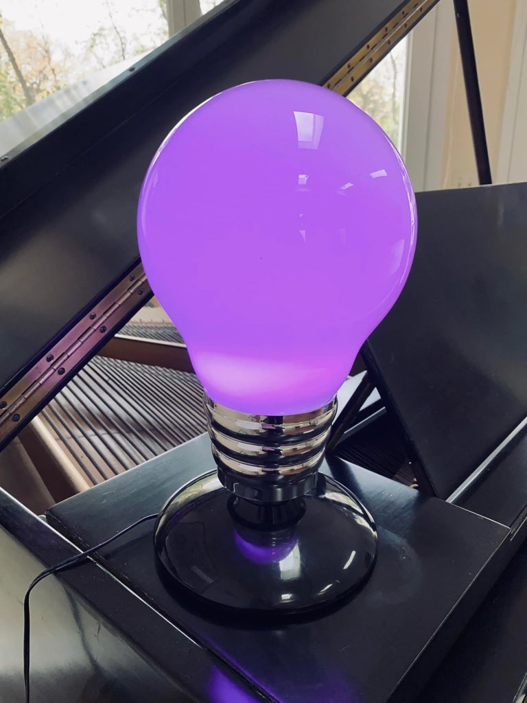1980s Pop Art Post Modern Neon Lightbulb Lamp - 3