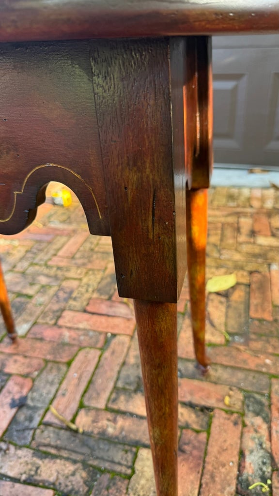 1990s Maitland-Smith Handcrafted Oval Side Table - 3