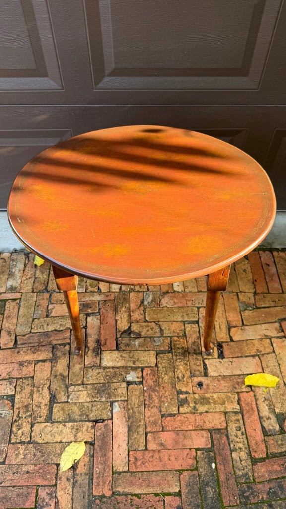 1990s Maitland-Smith Handcrafted Oval Side Table - 5