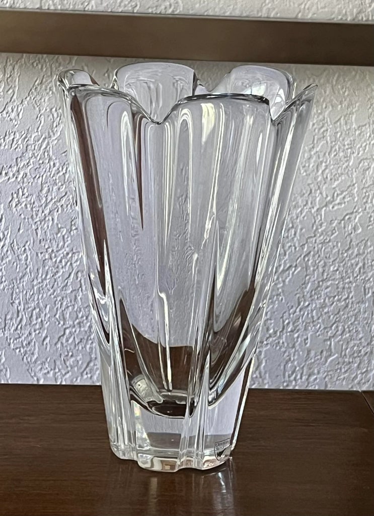 Crystal Vase by Orrefors of Sweden - 2