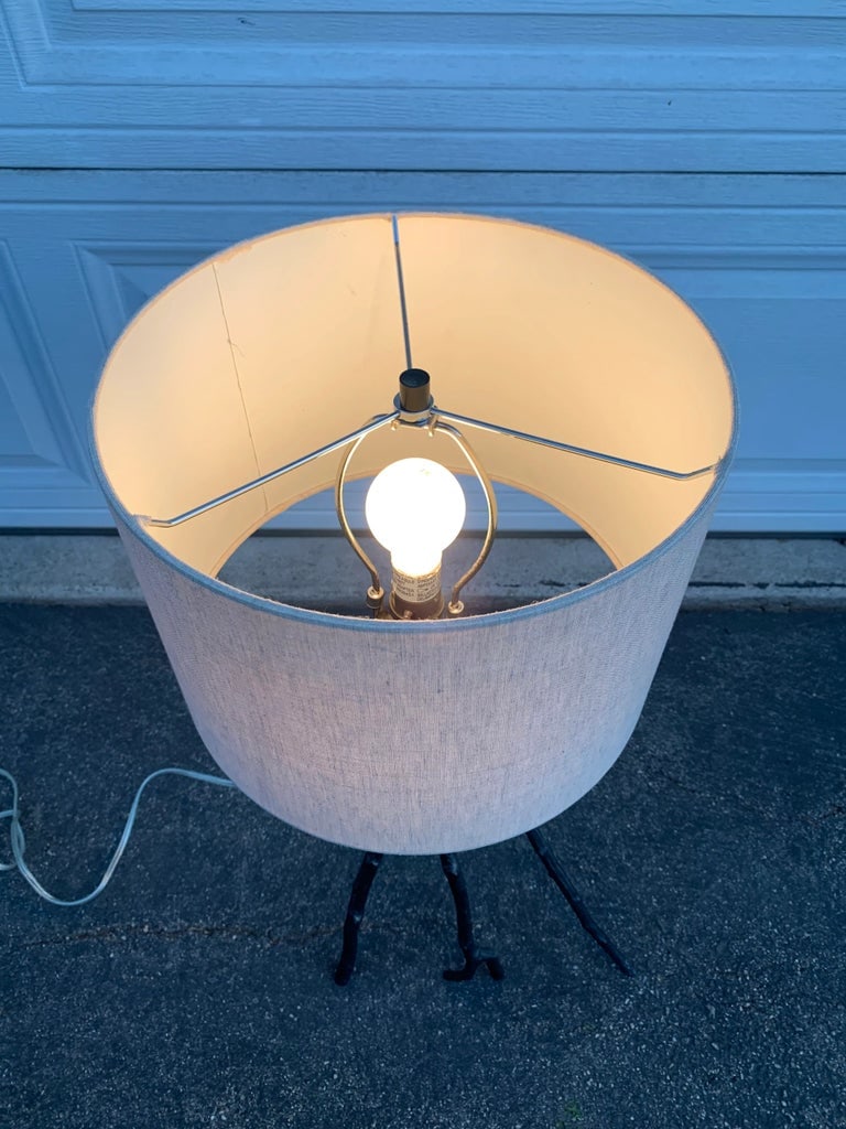 Brutalist Metal Tree Branch Lamp - 2