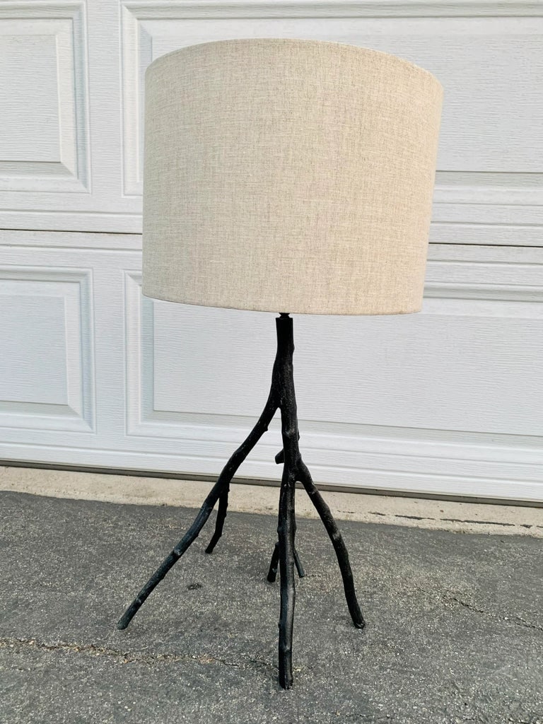 Brutalist Metal Tree Branch Lamp - 3