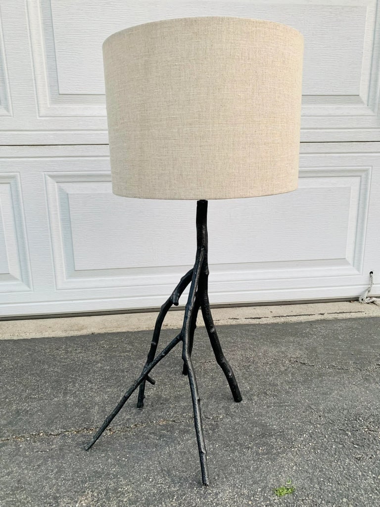 Brutalist Metal Tree Branch Lamp - 4