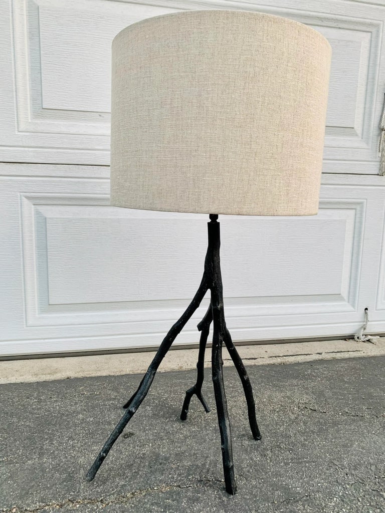Brutalist Metal Tree Branch Lamp - 6