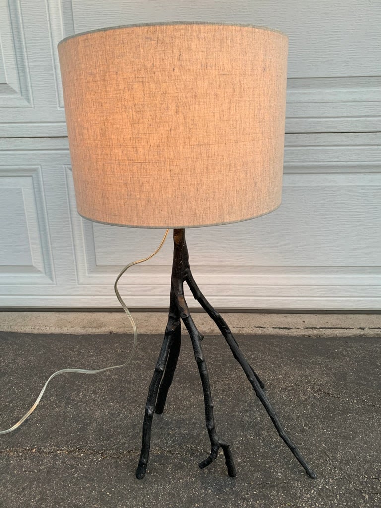 Brutalist Metal Tree Branch Lamp - 7