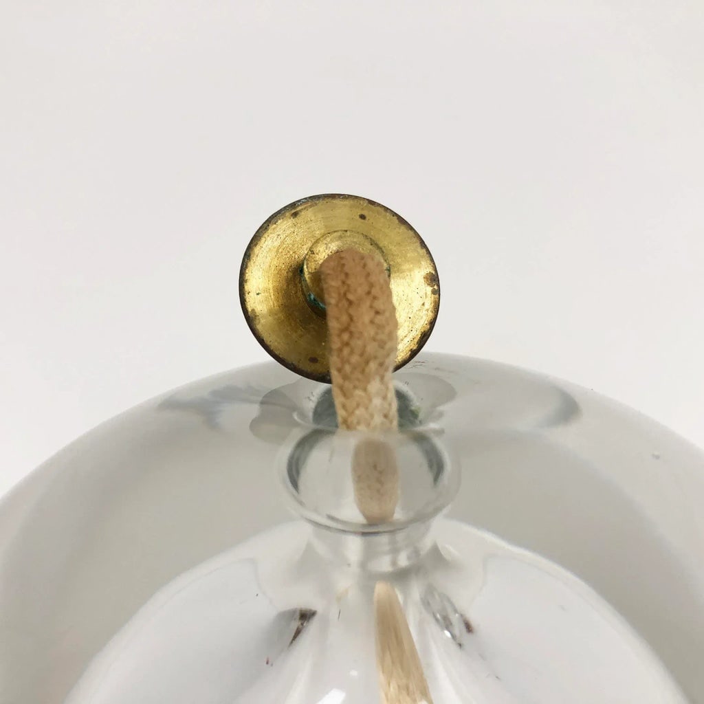 Early 20th Century Streamline Style Hand Blown Glass Oil Burners - a Pair - 6