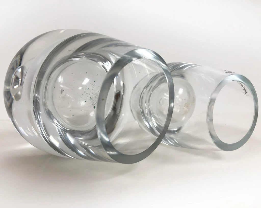 Early 20th Century Streamline Style Hand Blown Glass Oil Burners - a Pair - 8