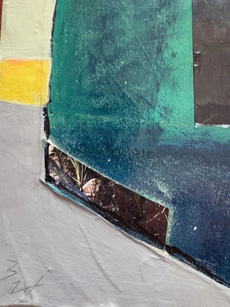 "Reflections" Original Mixed-Media Abstract on Panel by Zac Woodiel - 3