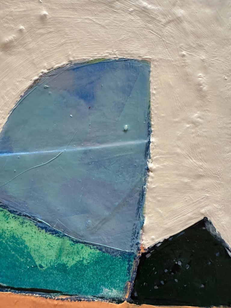 "Reflections" Original Mixed-Media Abstract on Panel by Zac Woodiel - 4