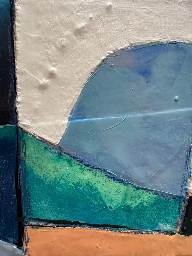 "Reflections" Original Mixed-Media Abstract on Panel by Zac Woodiel - 5