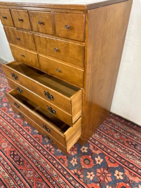 1980s Ethan Allen 4-Drawer Tallboy Dresser - 4