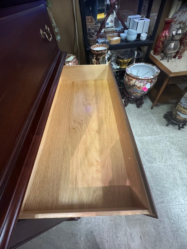 1990s Pennsylvania House Chippendale Style 2pc. Cherry Highboy 7 Drawer Chest - 11